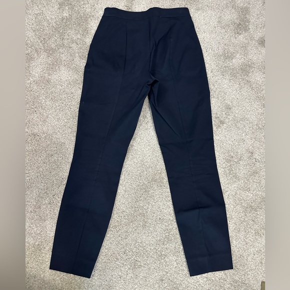 Everlane side zip stretch cotton pants size 4 color navy - Picture 7 of 7
